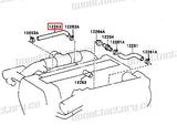 Genuine Toyota 1JZ-GTE VVTi Hot Side Crank Case Vent Hose - 12263-88410